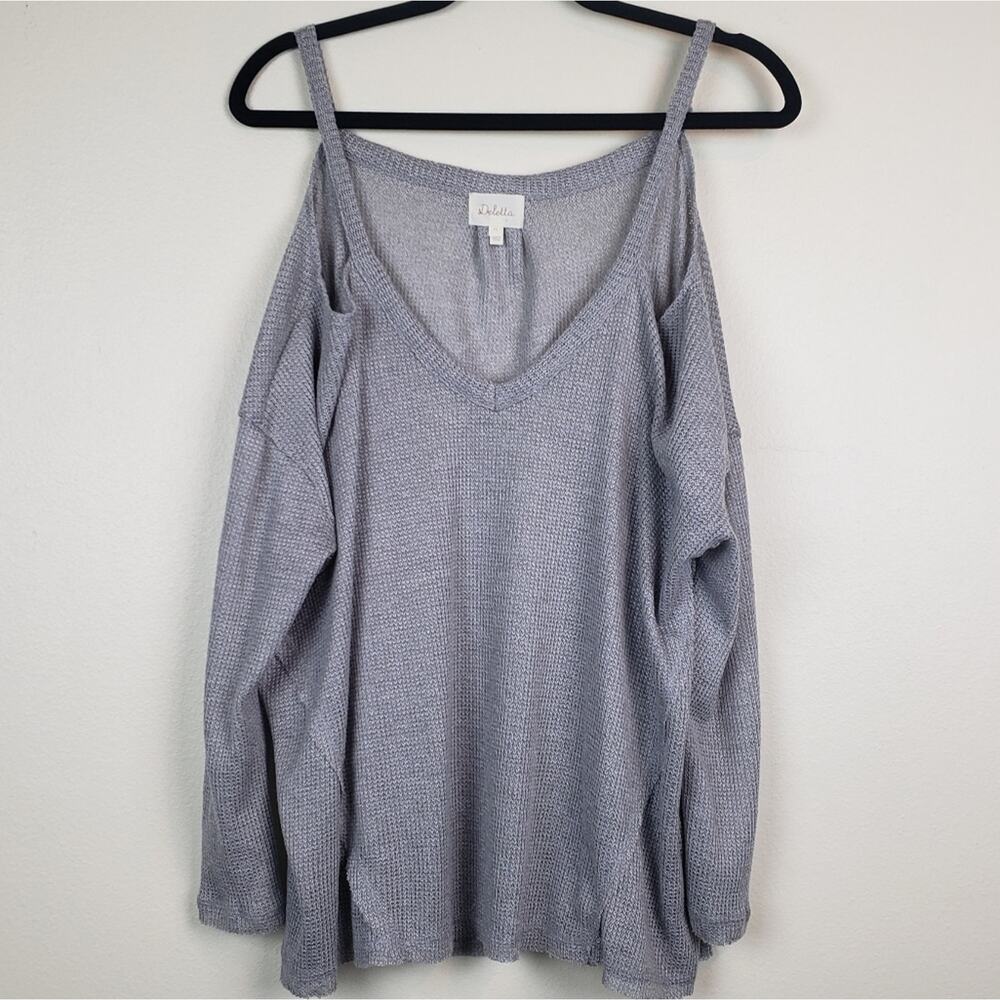 Deletta | Open Shoulder/ Tank sweater top, Size XS
